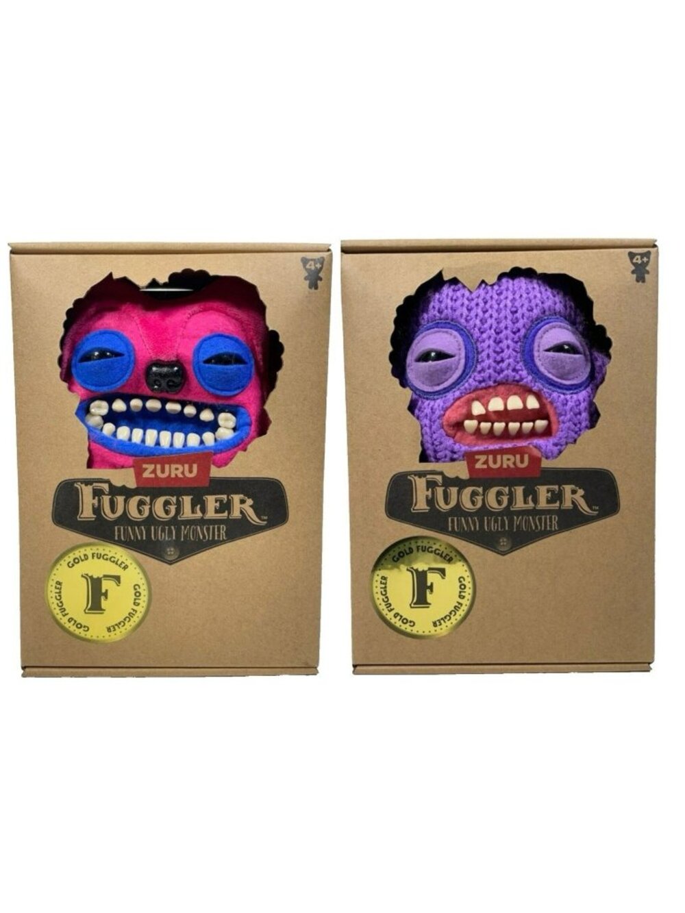 Fuggler Gold Fuggs 9" GREEDY GRINNER & MR NEEDELS Plush Bundle 2 Pack
